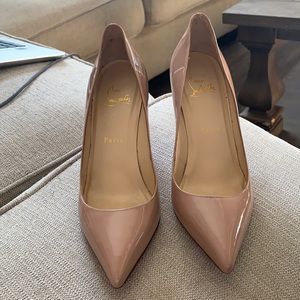 EUC Christian Louboutin Pigalle - Nude 37.5